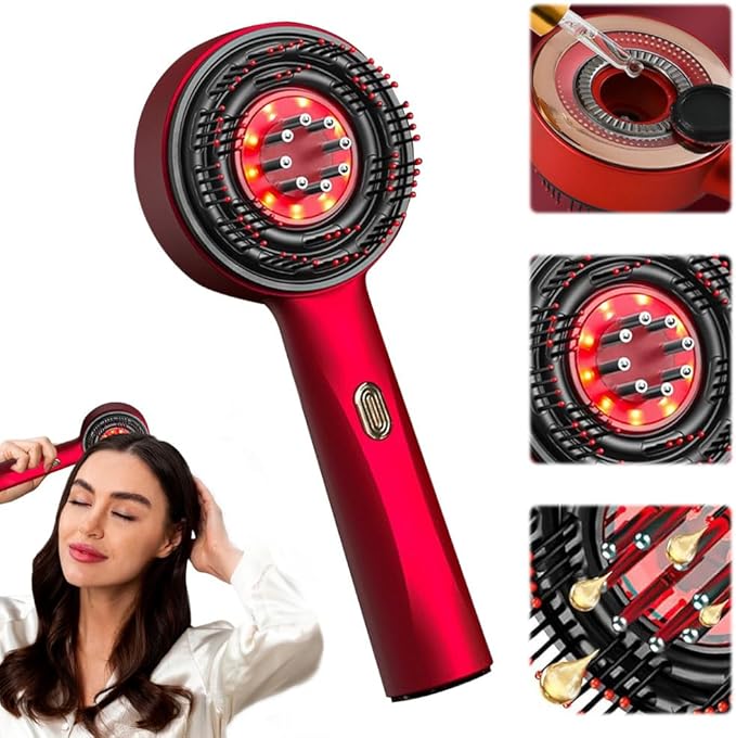 Head Electric Scalp Hair Massager Brush Comb and Scalp Massager